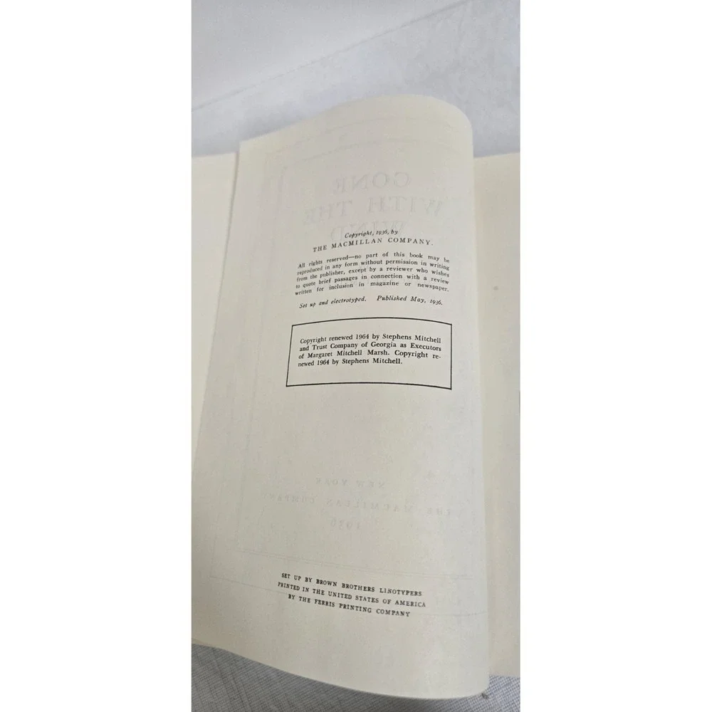 Gone with the Wind Margaret Mitchell 1964 HC Book Club Edition w Dust Jacket Vtg